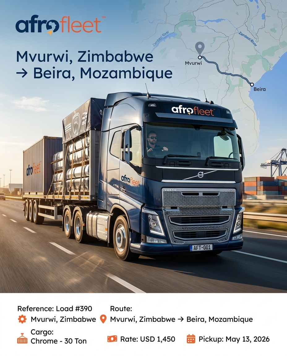 Poster for Chrome from Mvurwi, Zimbabwe to Beira, Mozambique