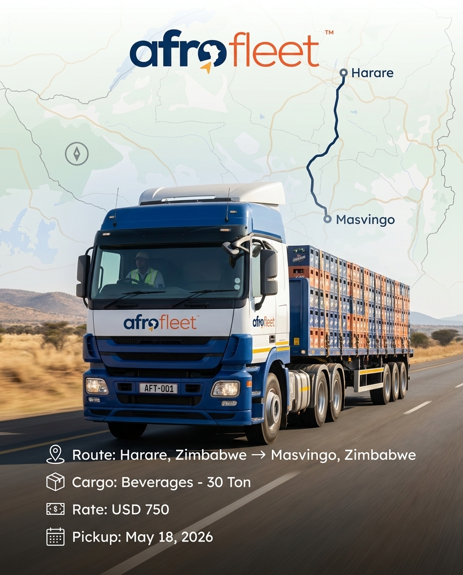 Poster for Beverages from Harare, Zimbabwe to Masvingo, Zimbabwe