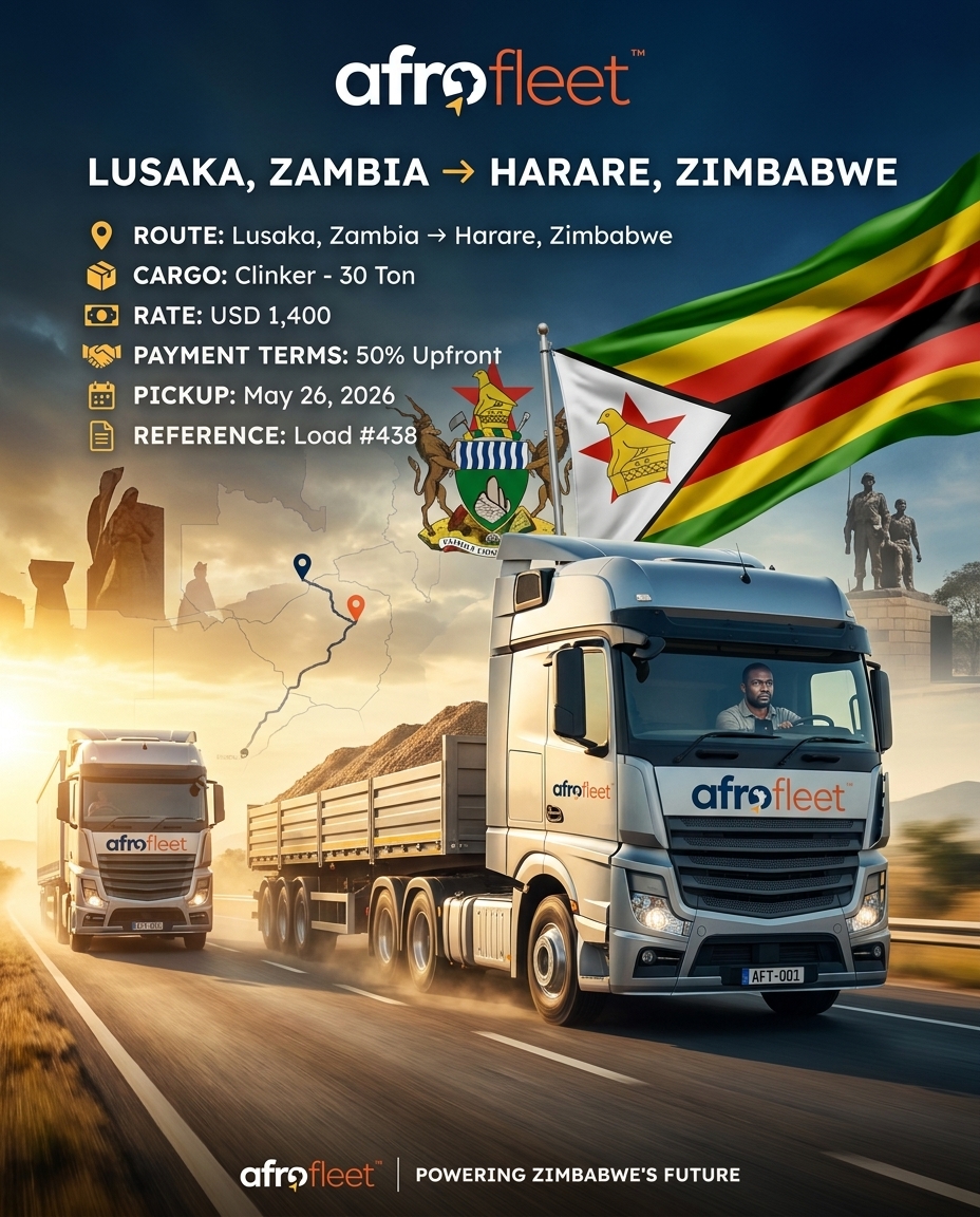 Poster for Clinker from Lusaka, Zambia to Harare, Zimbabwe