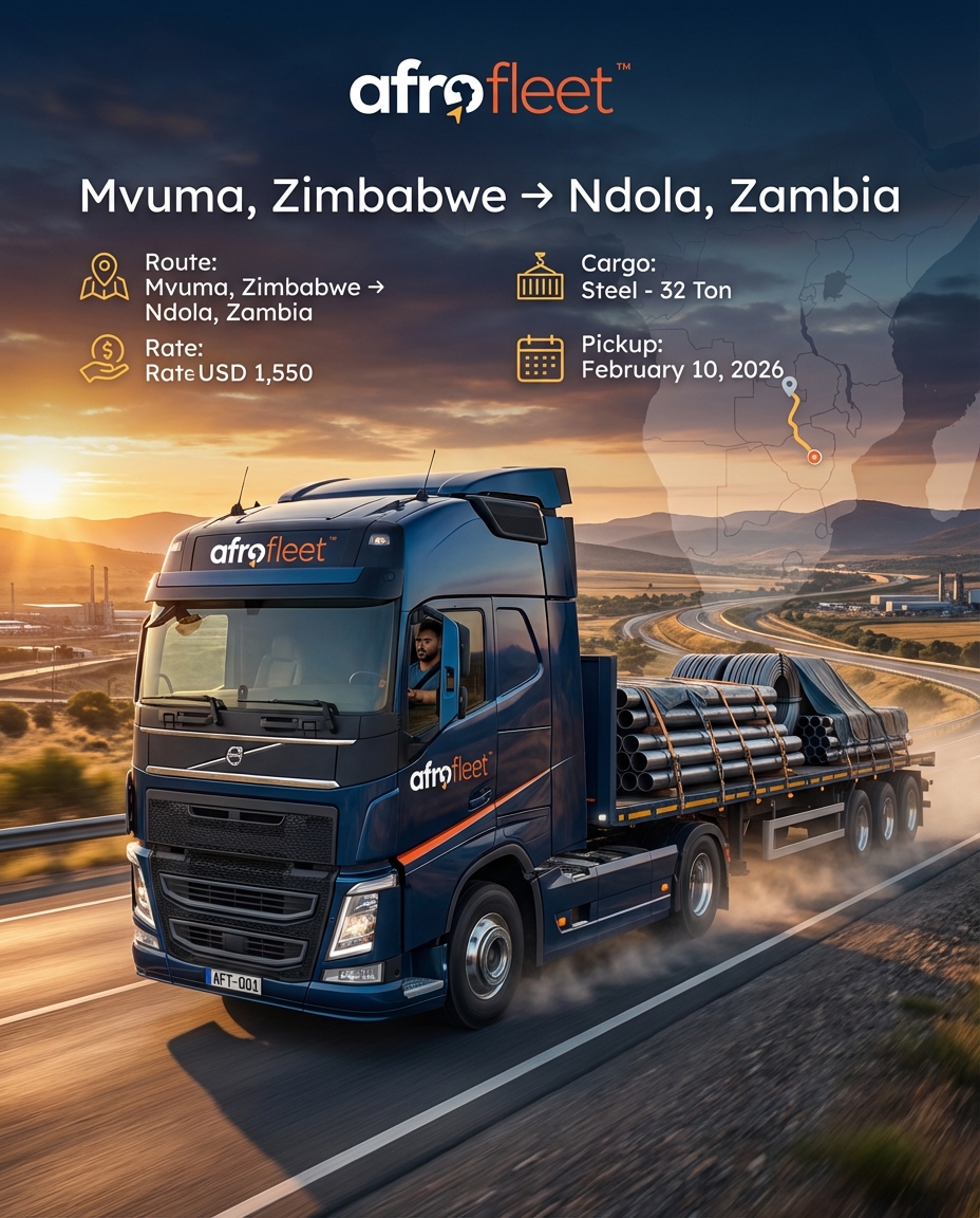 Poster for Steel from Mvuma, Zimbabwe to Ndola, Zambia