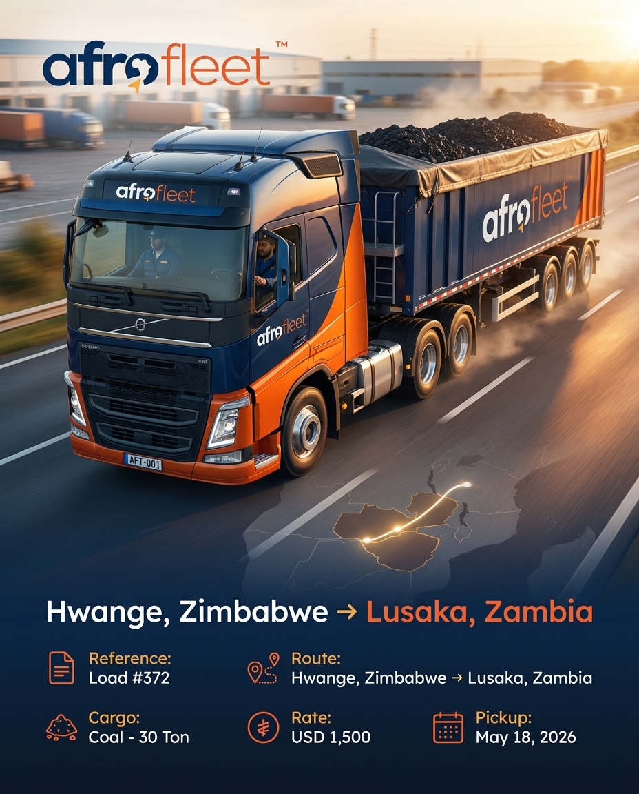 Poster for Coal from Hwange, Zimbabwe to Lusaka, Zambia