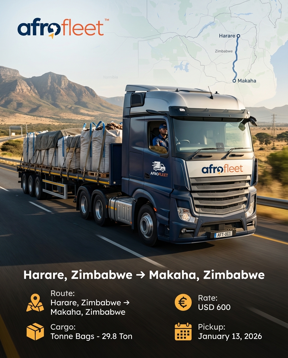 Poster for Tonne Bags from Harare, Zimbabwe to Makaha, Zimbabwe