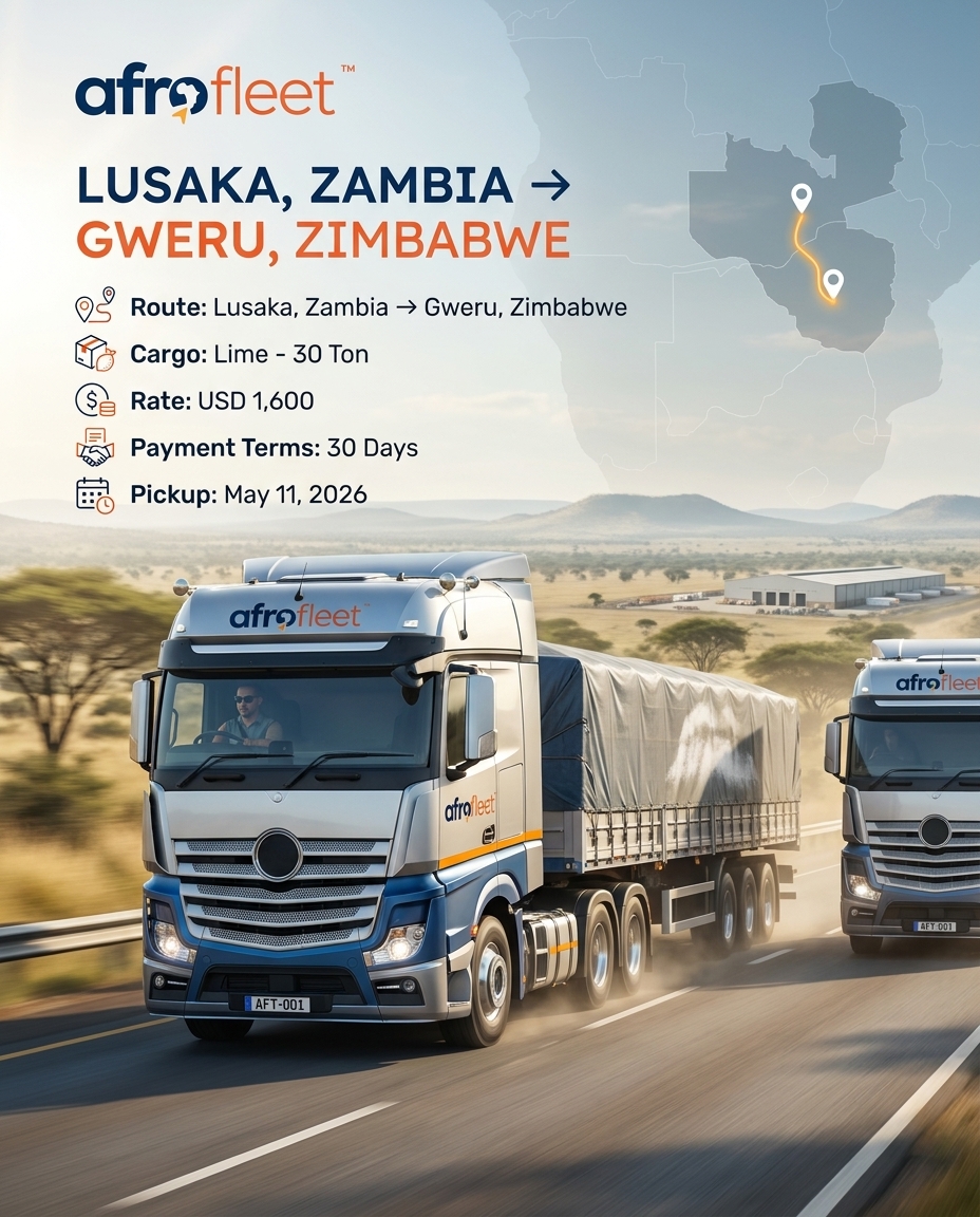 Poster for Lime from Lusaka, Zambia to Gweru, Zimbabwe