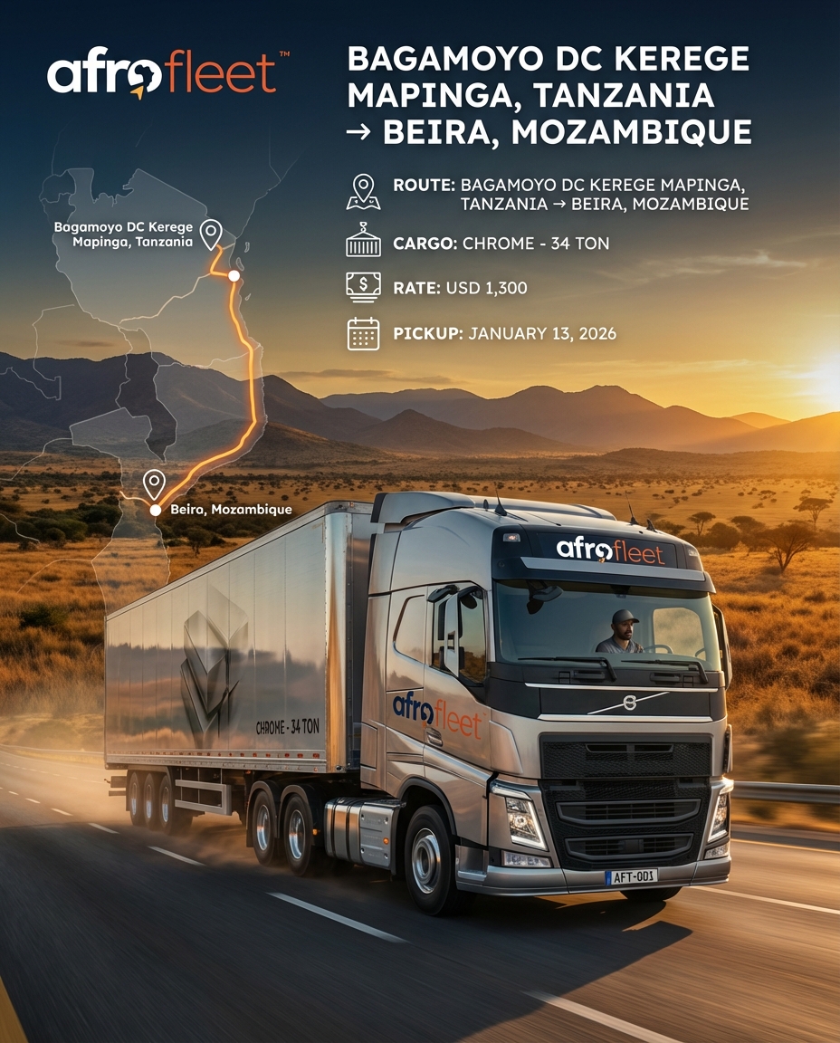Poster for Chrome from Bagamoyo DC Kerege Mapinga, Tanzania to Beira, Mozambique
