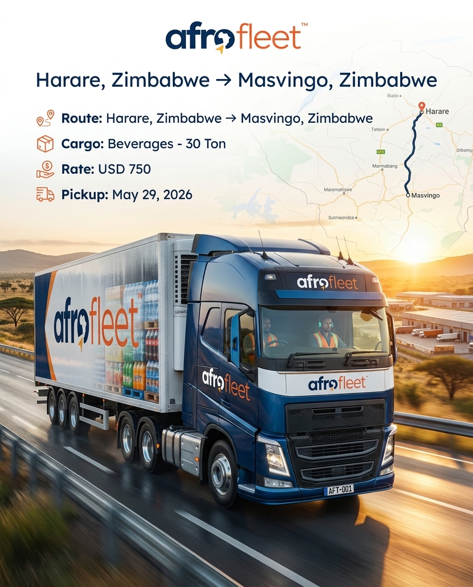 Poster for Beverages from Harare, Zimbabwe to Masvingo, Zimbabwe