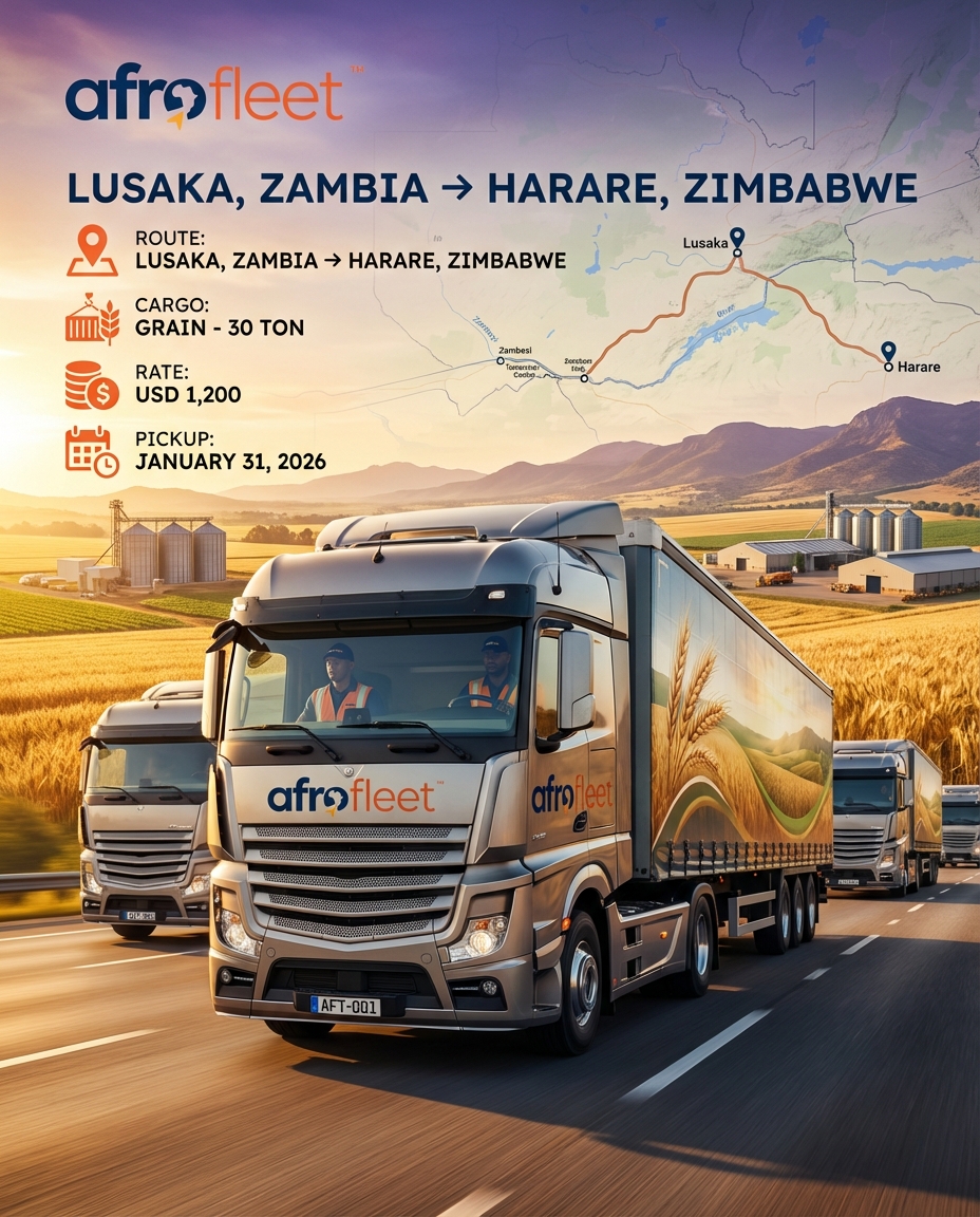 Poster for Grain from Lusaka, Zambia to Harare, Zimbabwe