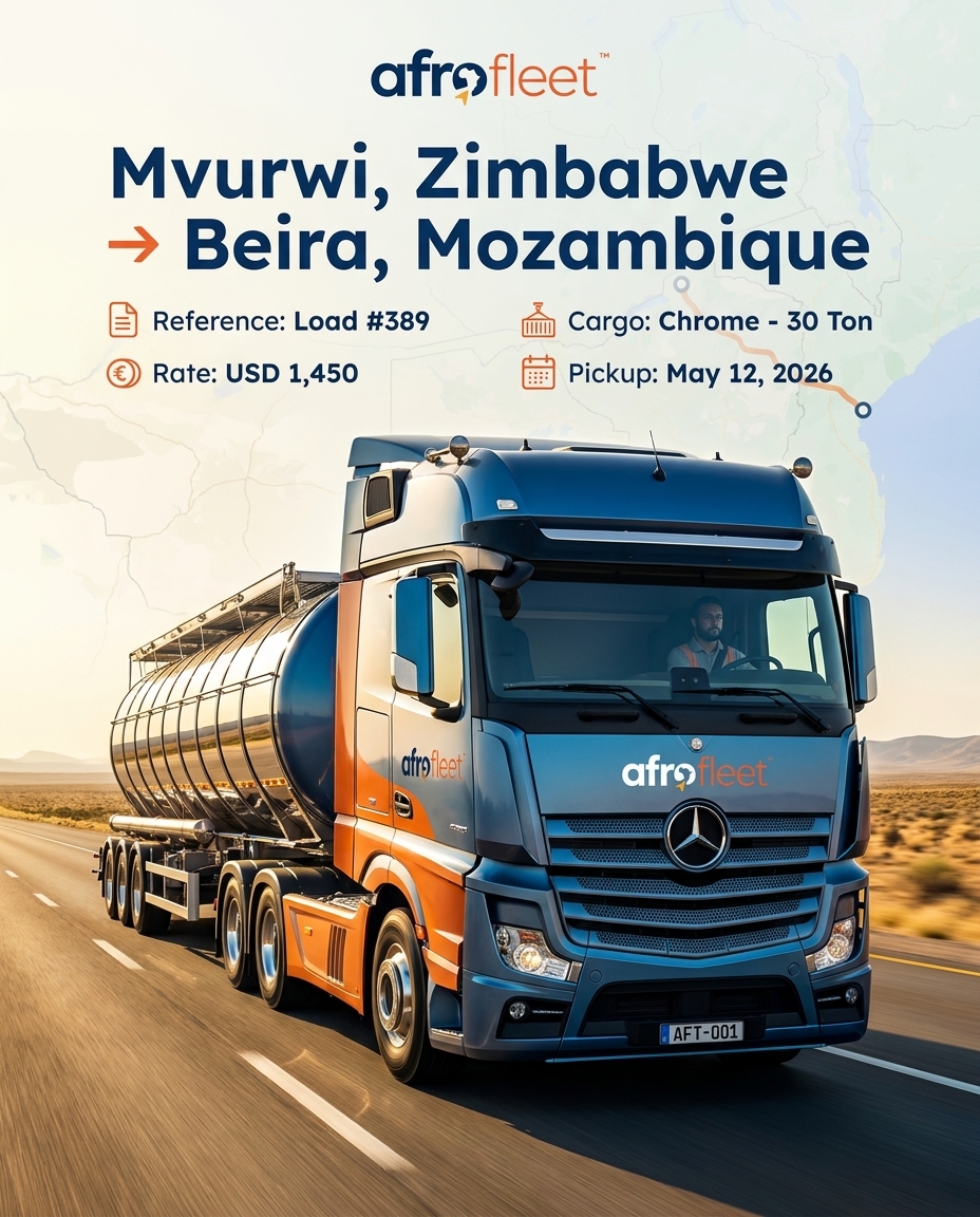 Poster for Chrome from Mvurwi, Zimbabwe to Beira, Mozambique