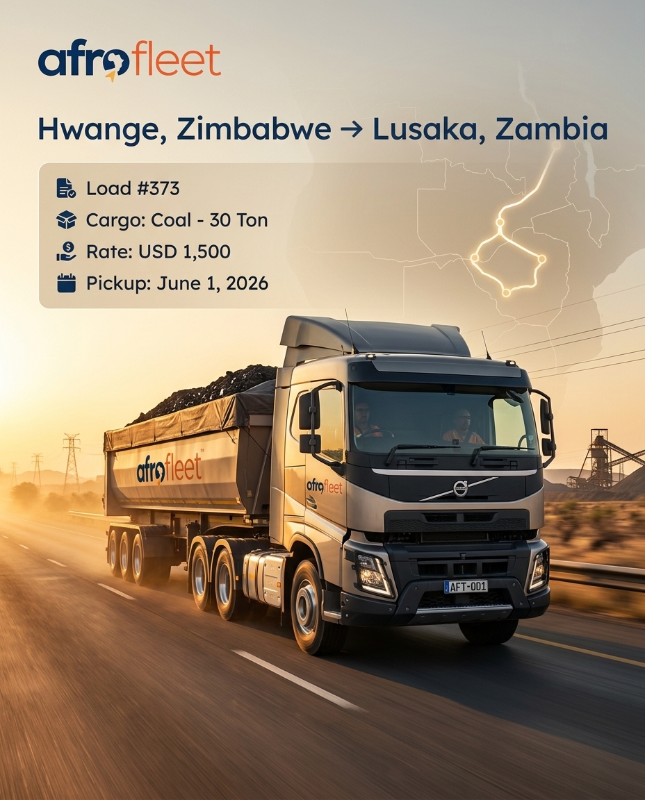 Poster for Coal from Hwange, Zimbabwe to Lusaka, Zambia
