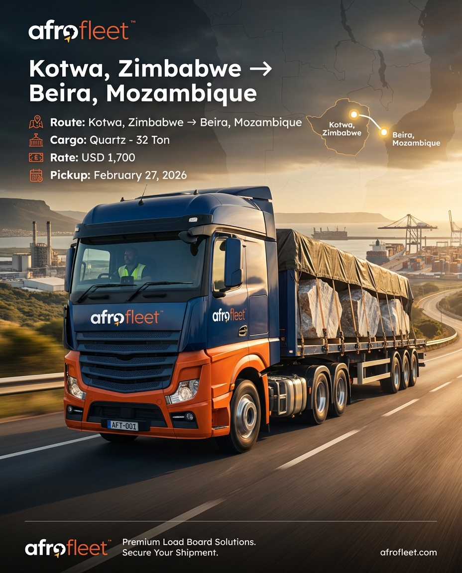 Poster for Quartz from Kotwa, Zimbabwe to Beira, Mozambique