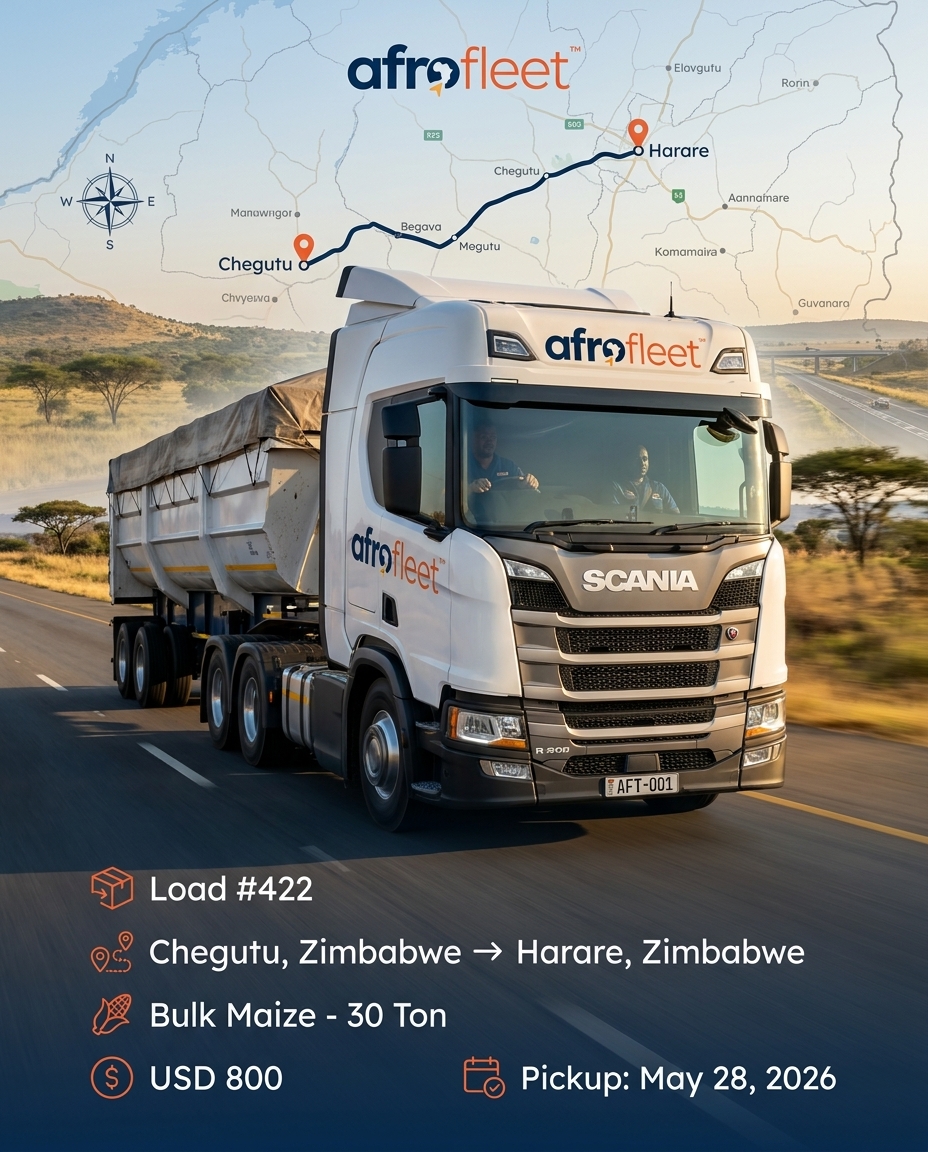 Poster for Bulk Maize from Chegutu, Zimbabwe to Harare, Zimbabwe