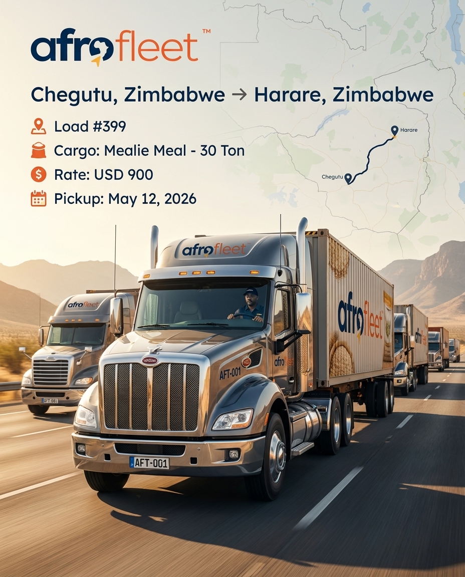 Poster for Mealie Meal from Chegutu, Zimbabwe to Harare, Zimbabwe