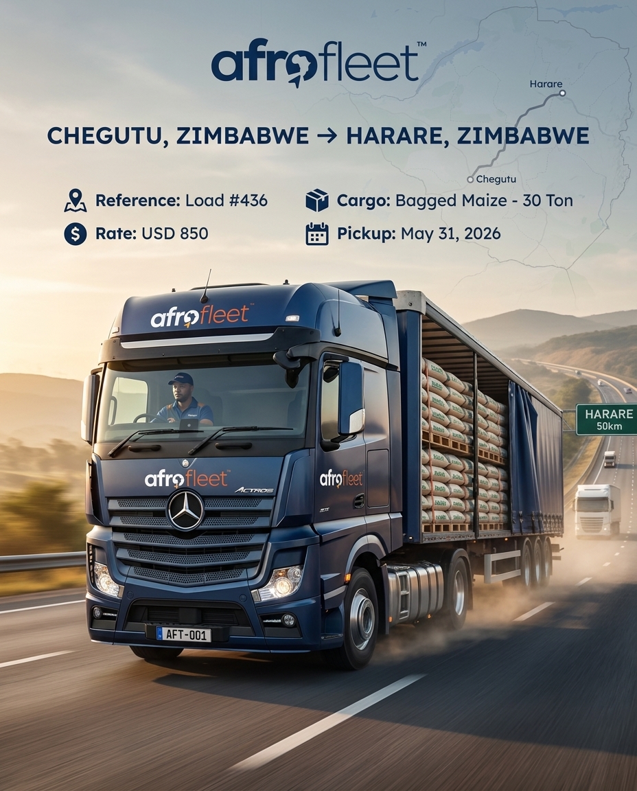 Poster for Bagged Maize from Chegutu, Zimbabwe to Harare, Zimbabwe